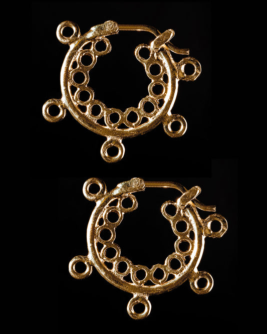 Gold Reliquias Hoops